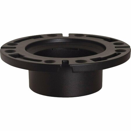 SIOUX CHIEF 4 In. Hub ABS Open Toilet Flange w/1-Piece Plastic Ring 886-4A